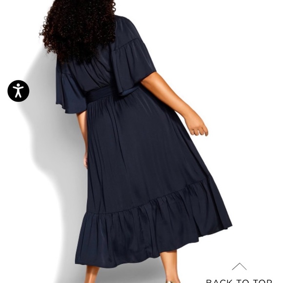 NEW City Chic ruffle midi dress - Picture 2 of 10